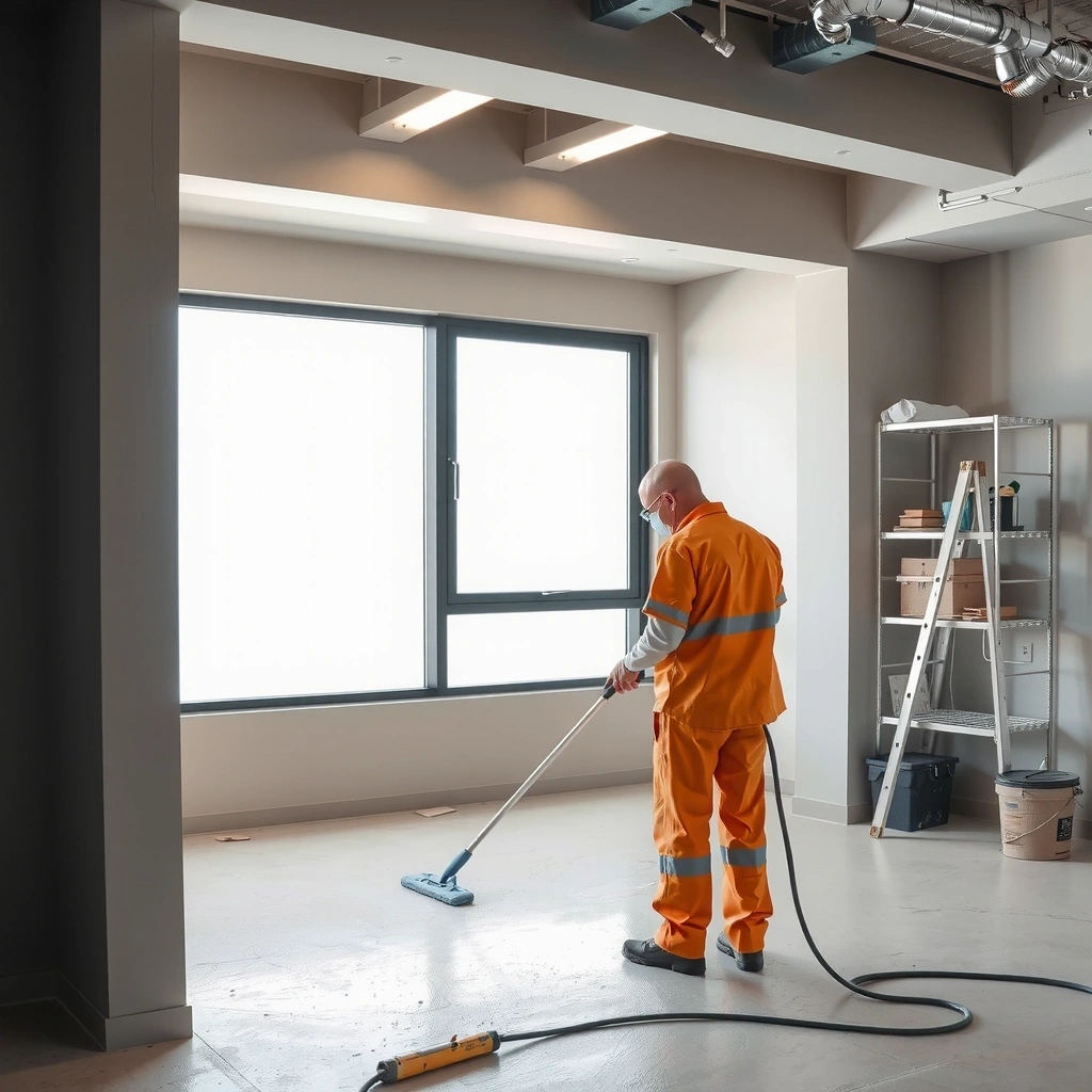 Post-construction cleaning service