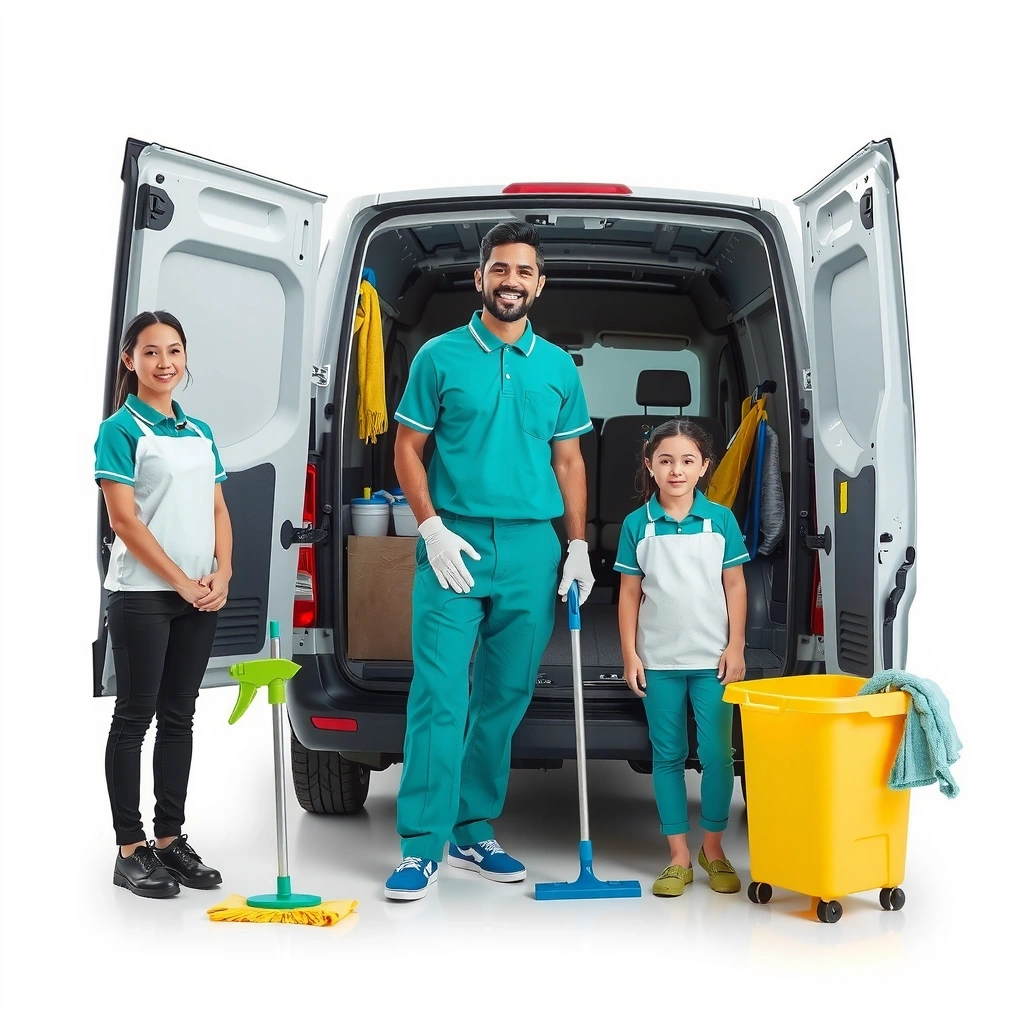 Professional cleaning team ready to serve